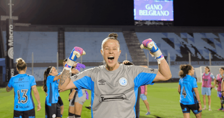 Las Piratas le ganaron a River Plate en el Gigante de Alberdi con gol de Lourdes Rodríguez, y avanzan a la final del Torneo Femenino. Foto: @BelgranoFem.