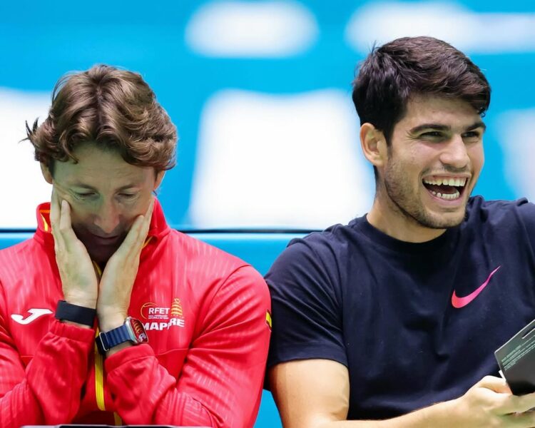 Carlos Alcaraz no seguirá con Ferrero como entrenador El "Mosquito" Ferrero y Carlos Alcaraz.