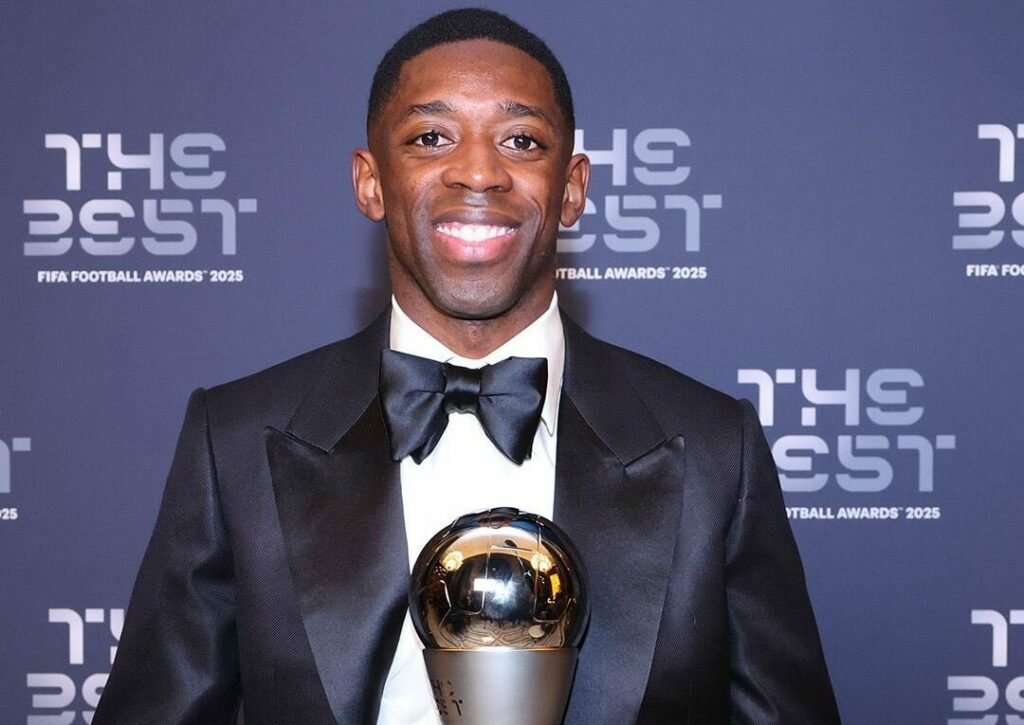 Dembélé ganó el The Best y coronó un año histórico con el PSG Dembélé ganó el The Best y coronó un año histórico con el PSG