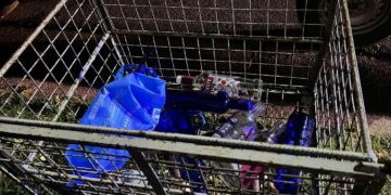 Fotografía del operativo donde se desarticuló una fiesta clandestina en Villa María