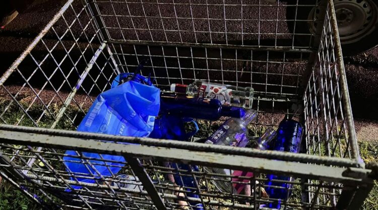 Fotografía del operativo donde se desarticuló una fiesta clandestina en Villa María