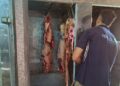 La carne decomisada fue trasladada a un frigorífico habilitado para su destrucción mediante digestor.