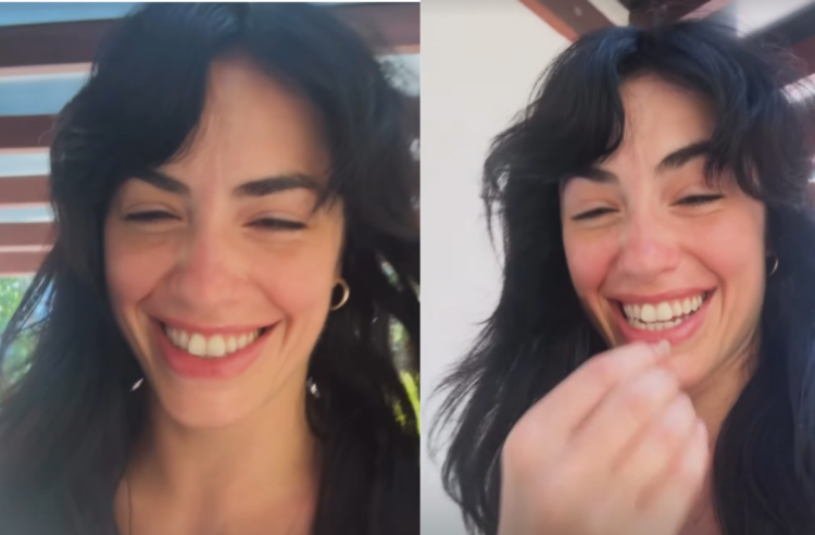 Lali vía historias de Instagram.