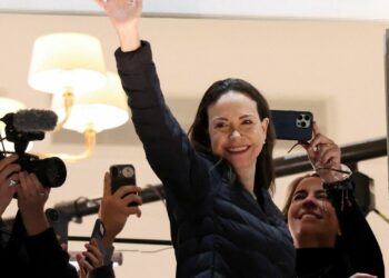 María Corina Machado reapareció en Oslo