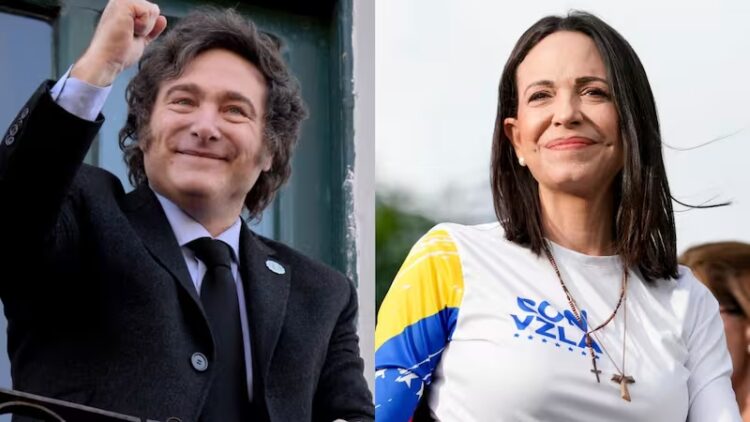 Milei acompañará a María Corina Machado a recibir el Nóbel La ceremonia se celebrará el miércoles 10 en el Ayuntamiento de Oslo.