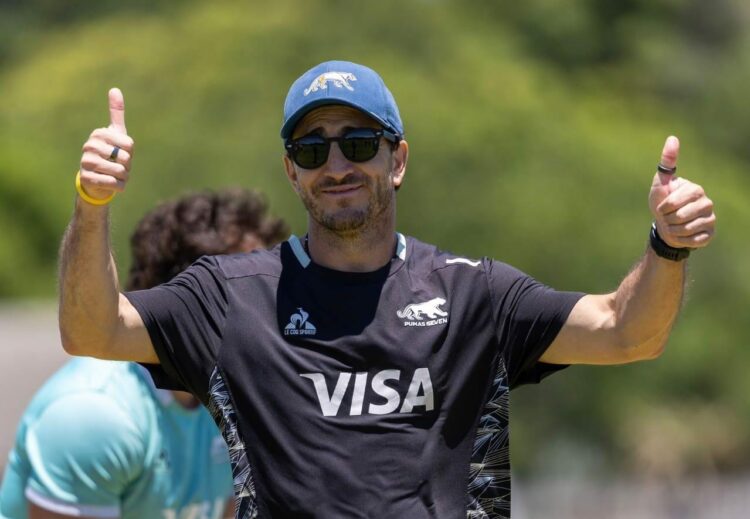 El entrenador de Los Pumas 7s, Santiago Gómez Cora.