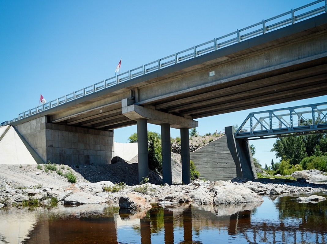 Inauguran un tramo pavimentado de la ruta a Los Gigantes
