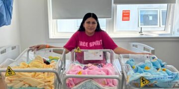 Es el único embarazo trigemelar atendido en la institución durante 2025.