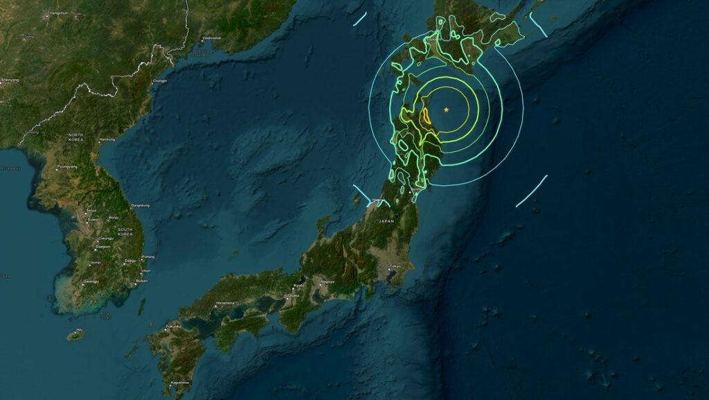 Un terremoto de magnitud 7,6 sacude a Japón y activa una alerta por tsunami Un terremoto de magnitud 7,6 sacude a Japón y activa una alerta por tsunami