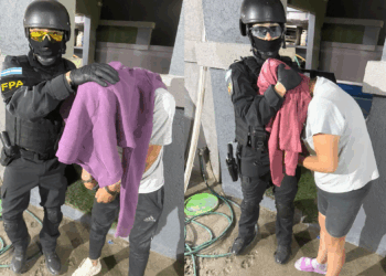 Aprehendieron a tres hombres de 33, 34 y 42 años, y a dos mujeres de 27 y 28.