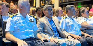 Cambios en la cúpula de la Policía con Marcelo Marín como nuevo jefe Leonardo Gutiérrez, Juan Pablo Quinteros y Marcelo Marín.