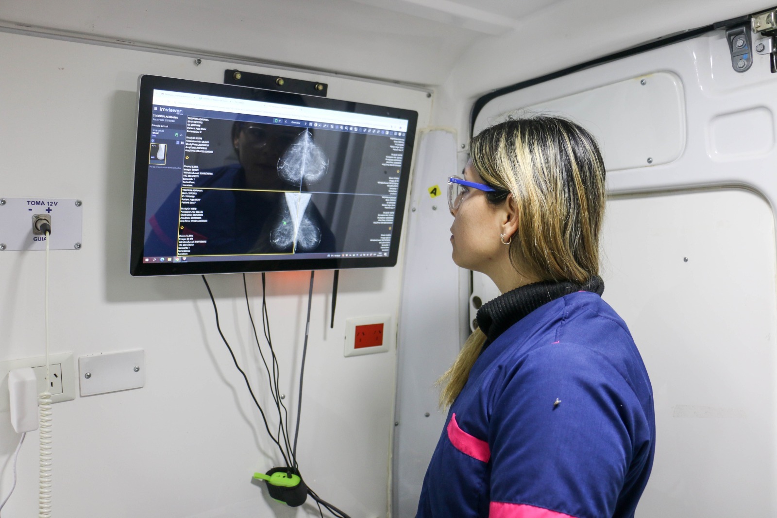 El camión multiconsultorio de Apross se instala en Santa María de Punilla