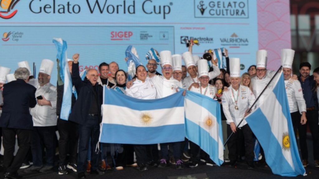 Argentina obtuvo el tercer puesto en el Mundial del Helado Artesanal en Italia