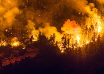 Continúan los incendios en Chubut.
