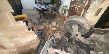 El hecho ocurrió en las últimas horas en la intersección de calles Francisco de Arteaga y Roque A