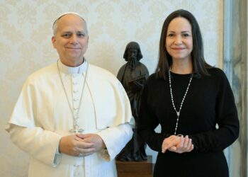 El papa León XIV recibió María Corina Machado