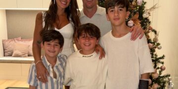 El posteo de año nuevo de Lionel Messi junto a su familia