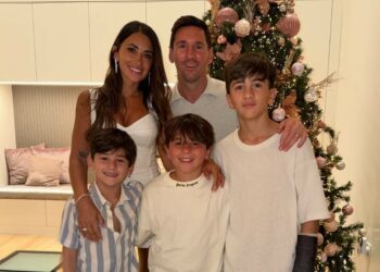 El posteo de año nuevo de Lionel Messi junto a su familia