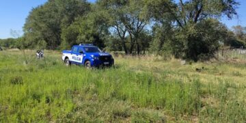 El predio donde fue hallado el cuerpo de la mujer, cerca de la Universidad Nacional de Villa María