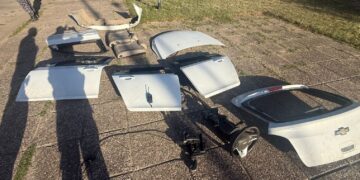 El vehículo desmantelado tenía pedido de secuestro.