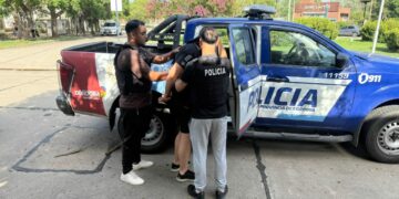 Fotografía del allanamiento realizado en Villa María.