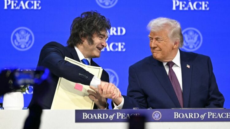 Javier Milei y Donald Trump.