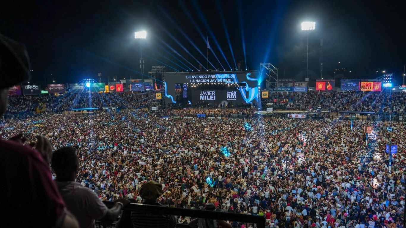 Jesús María el Chaqueño y Amato encabezaron una noche récord con la visita de Javier Milei 2