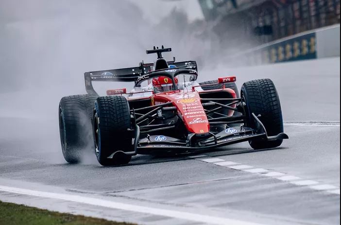 La lluvia frenó la acción y Alpine decidió no arriesgar Ferrari salió a pista bajo la lluvia.