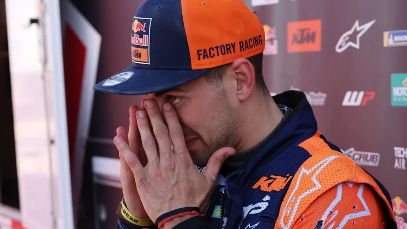 La emoción del campeón Luciano Benavides. Foto: Reuters/Stephane Mahe.