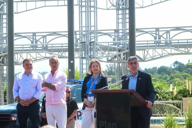 Los ministros de Seguridad de la Nación y de la provincia encabezaron el acto de lanzamiento.