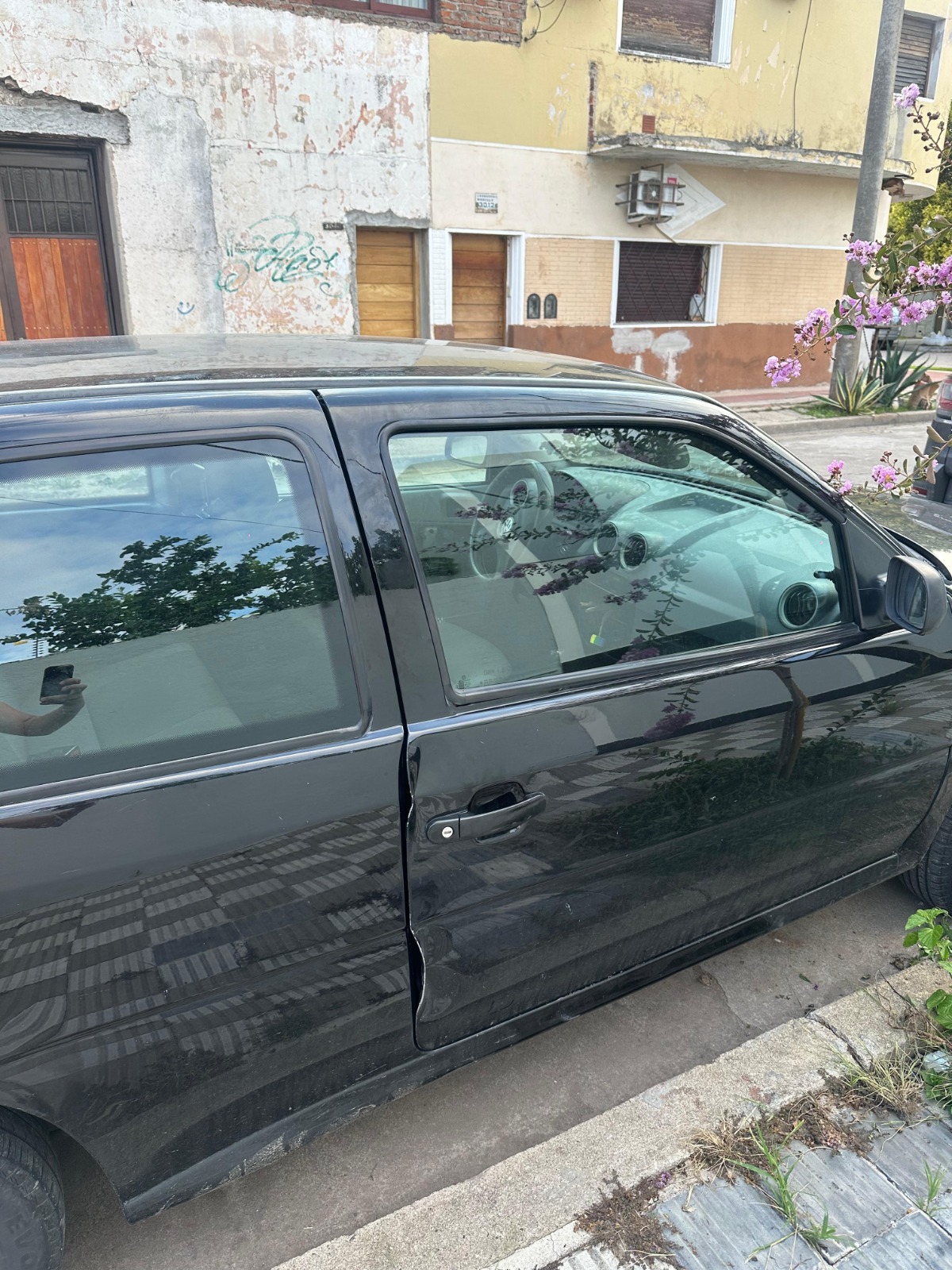 Uno de los vehículos involucrados.