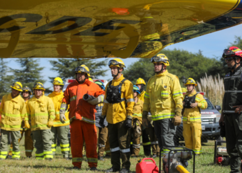 Córdoba colabora en el combate del fuego en Chubut
