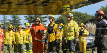 Córdoba colabora en el combate del fuego en Chubut