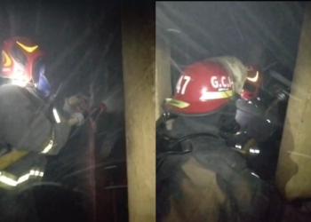 Bomberos controlaron un incendio en San Felipe