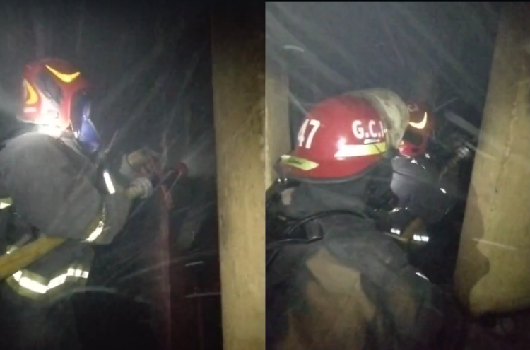 Bomberos controlaron un incendio en San Felipe