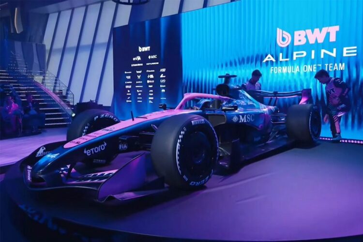 Presentación del Alpine A526 de Franco Colapinto para la F1 2026.