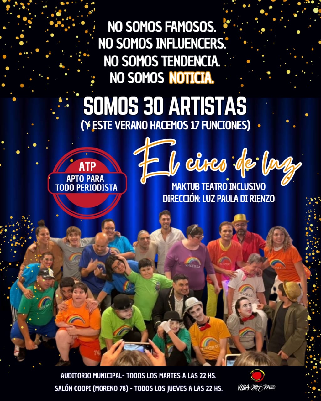 El mensaje de “El Circo de Luz”, el suceso teatral que conquista al público semana tras semana