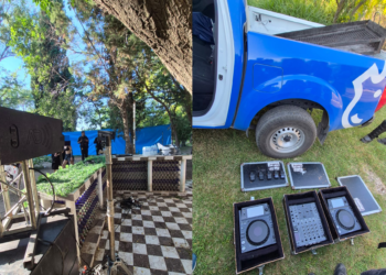 Secuestro de equipos y desarticulación de la fiesta clandestina en Villa Esquiú