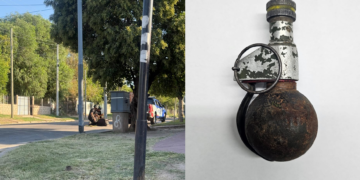Arrojaron una granada contra policías durante un operativo en Villa La Lonja Especialistas del Departamento Explosivos retiraron el artefacto y lo trasladaron a un lugar seguro para su desactivación.