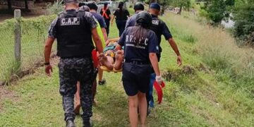 Intervinieron la Policía, Bomberos voluntarios y el servicio de emergencias.
