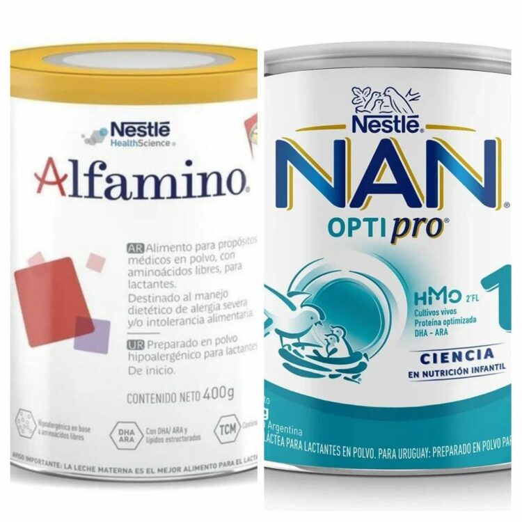 Retiran de circulación lotes de dos leches infantiles de Nestlé Lotes de ambas fórmulas están siendo retiradas por prevención.