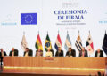 El documento fue rubricado por los cancilleres del bloque sudamericano y las máximas autoridades europeas.