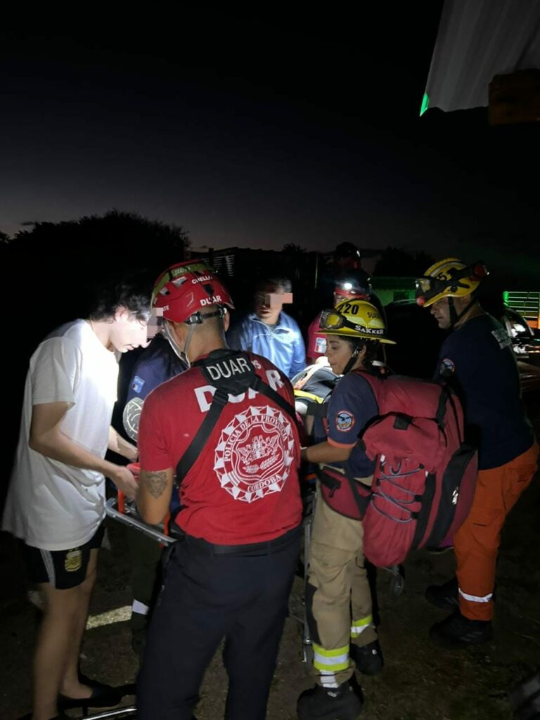 Asistencia en Mina Clavero.