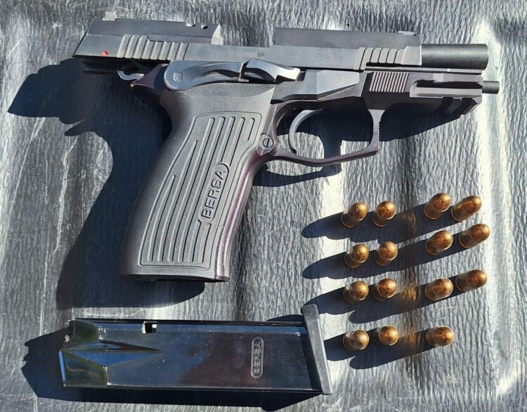 Procedimiento de la Policía Caminera en Sinsacate.