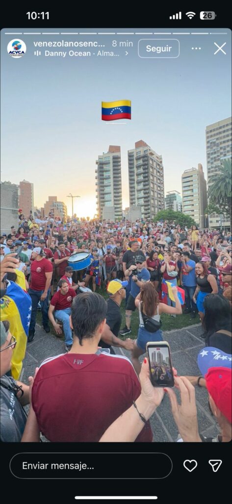 Festejos y protestas en Córdoba tras la captura de Maduro Ciudadanos venezolanos se reunieron en Plaza España tras la captura de Nicolás Maduro.