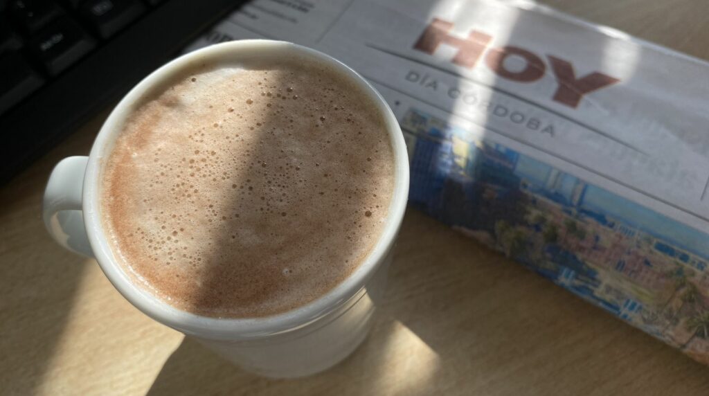 Recibí el diario en la puerta de tu casa.