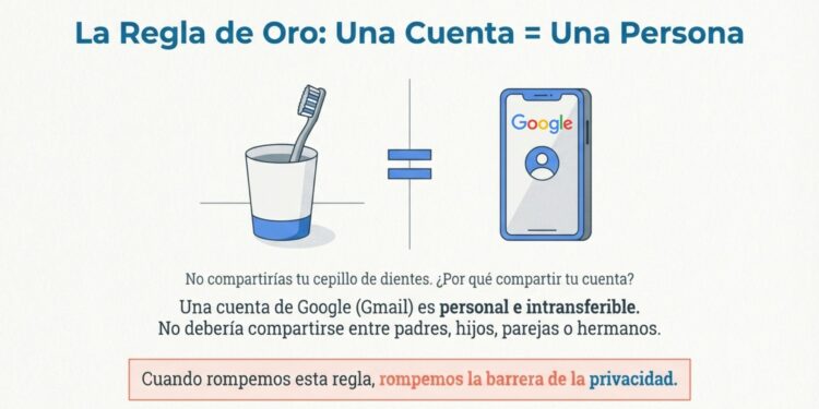 Cuenta de Google compartida: riesgos de privacidad en celulares Android