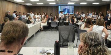 Plenario de comisiones en la Cámara de Diputados.