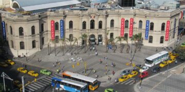Corte de tránsito por simulacro de incendio frente al Patio Olmos