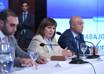 Reunión Plenaria de las comisiones de Trabajo y Previsión Social y de Presupuesto y Hacienda, en el salón Azul del Senado de la Nación.